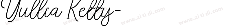 Yullia Ketty字体转换